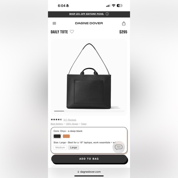 Dagne Dover Large Daily Tote - Picture 1 of 9